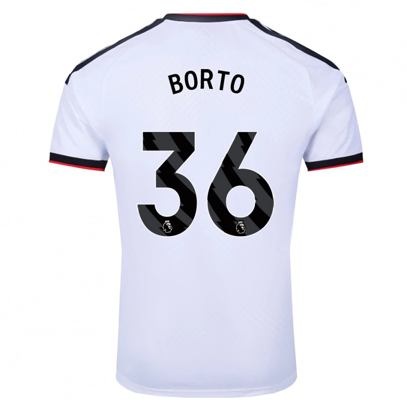 Danxen Hombre Camiseta Alex Borto #36 Blanco Negro Rojo 1ª Equipación 2026/27 La Camisa México