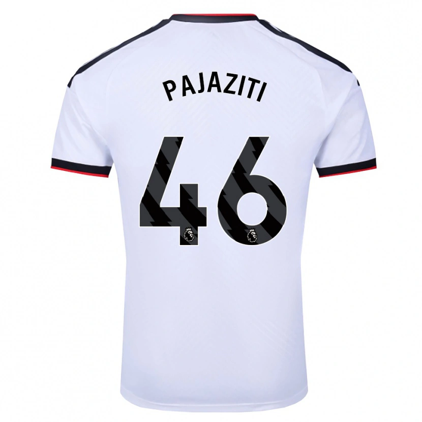Danxen Hombre Camiseta Adrion Pajaziti #46 Blanco Negro Rojo 1ª Equipación 2026/27 La Camisa México