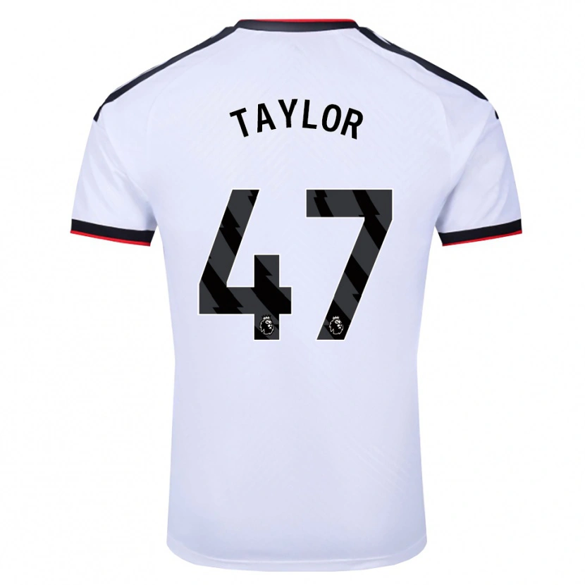 Danxen Hombre Camiseta Bo Taylor #47 Blanco Negro Rojo 1ª Equipación 2026/27 La Camisa México