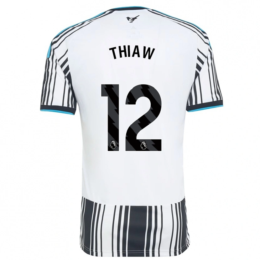 Danxen Hombre Camiseta Malick Thiaw #12 Azulcielo Negro Blanco 1ª Equipación 2026/27 La Camisa México