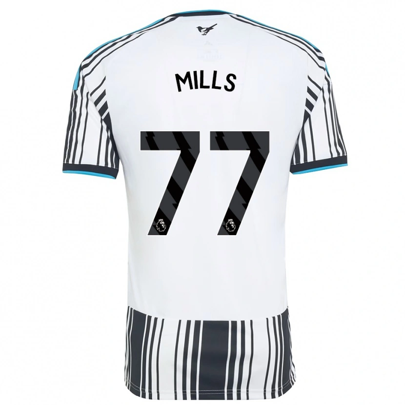 Danxen Hombre Camiseta Michael Mills #77 Azulcielo Negro Blanco 1ª Equipación 2026/27 La Camisa México