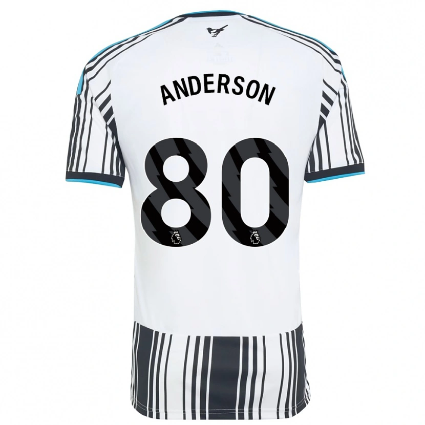 Danxen Hombre Camiseta Will Anderson #80 Azulcielo Negro Blanco 1ª Equipación 2026/27 La Camisa México