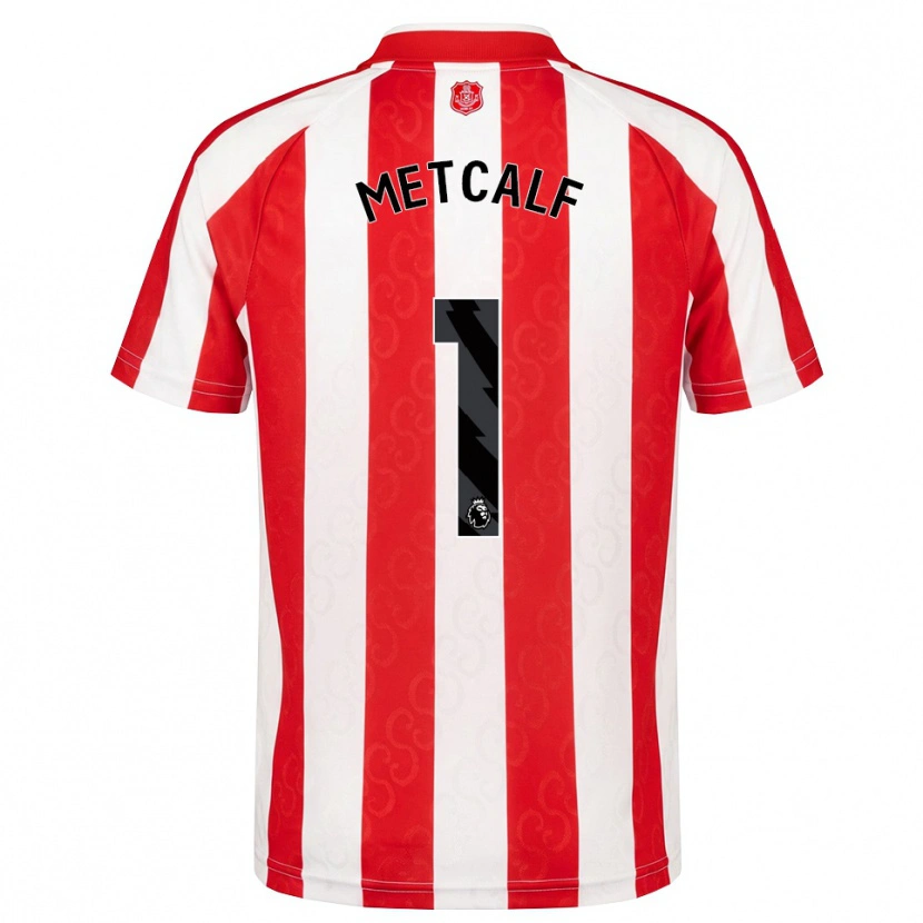 Danxen Hombre Camiseta Ben Metcalf #1 Rojo Blanco Negro 1ª Equipación 2026/27 La Camisa México