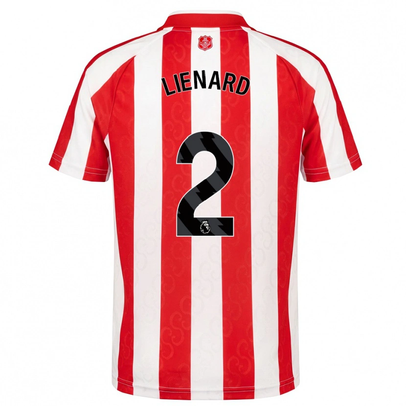 Danxen Hombre Camiseta Alex Lienard #2 Rojo Blanco Negro 1ª Equipación 2026/27 La Camisa México