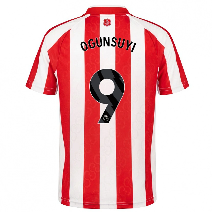 Danxen Hombre Camiseta Trey Samuel-Ogunsuyi #9 Rojo Blanco Negro 1ª Equipación 2026/27 La Camisa México