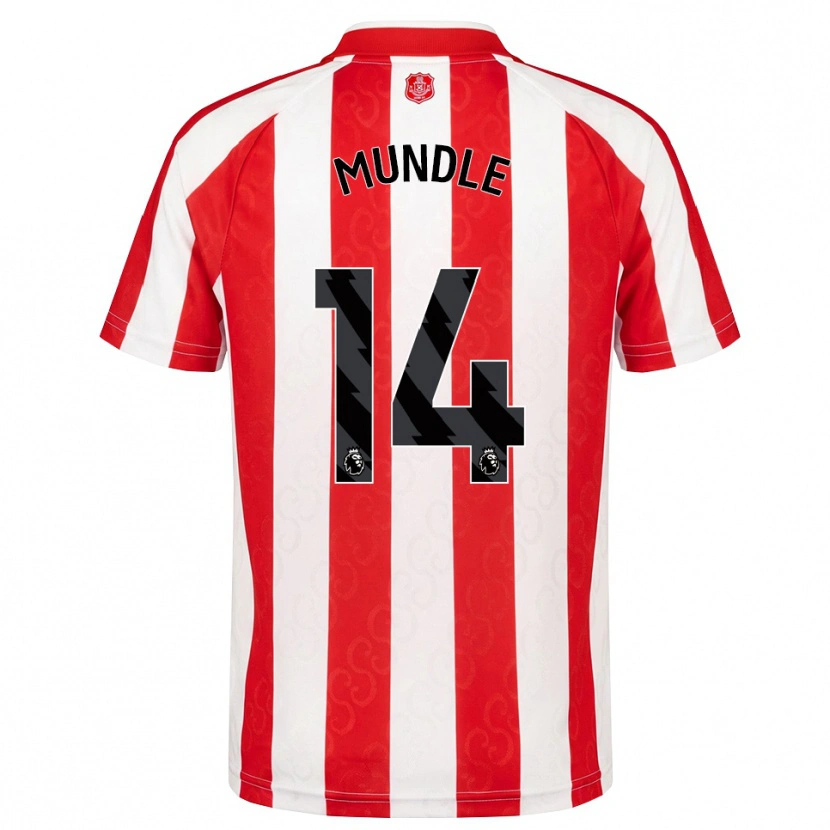 Danxen Hombre Camiseta Romaine Mundle #14 Rojo Blanco Negro 1ª Equipación 2026/27 La Camisa México
