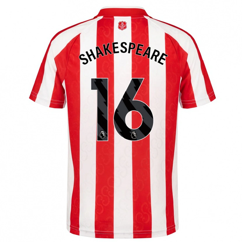 Danxen Hombre Camiseta Caleb Shakespeare #16 Rojo Blanco Negro 1ª Equipación 2026/27 La Camisa México