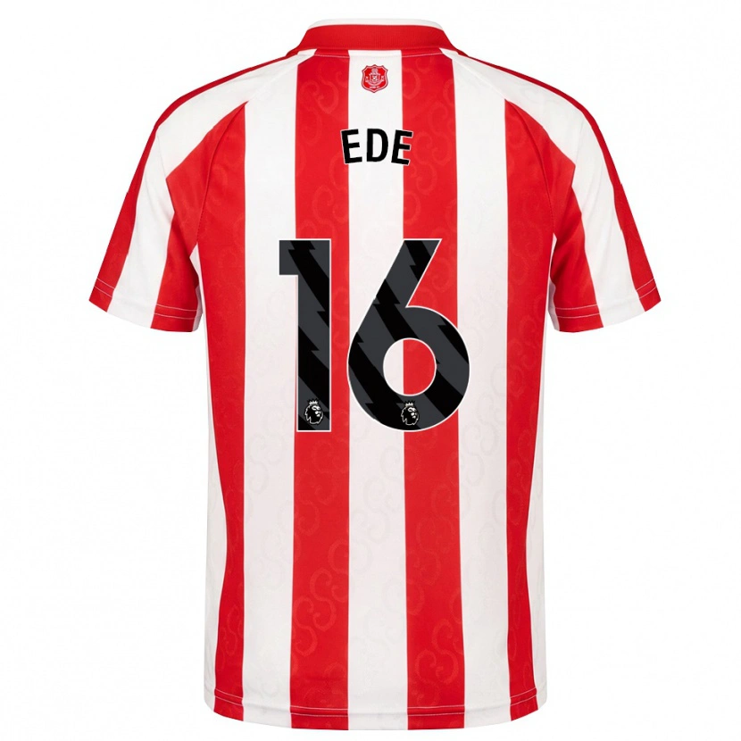 Danxen Hombre Camiseta Grace Ede #16 Rojo Blanco Negro 1ª Equipación 2026/27 La Camisa México