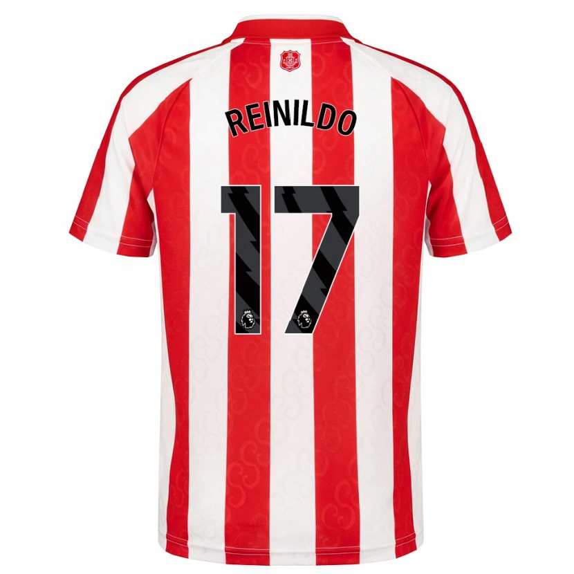 Danxen Hombre Camiseta Reinildo Mandava #17 Rojo Blanco Negro 1ª Equipación 2026/27 La Camisa México
