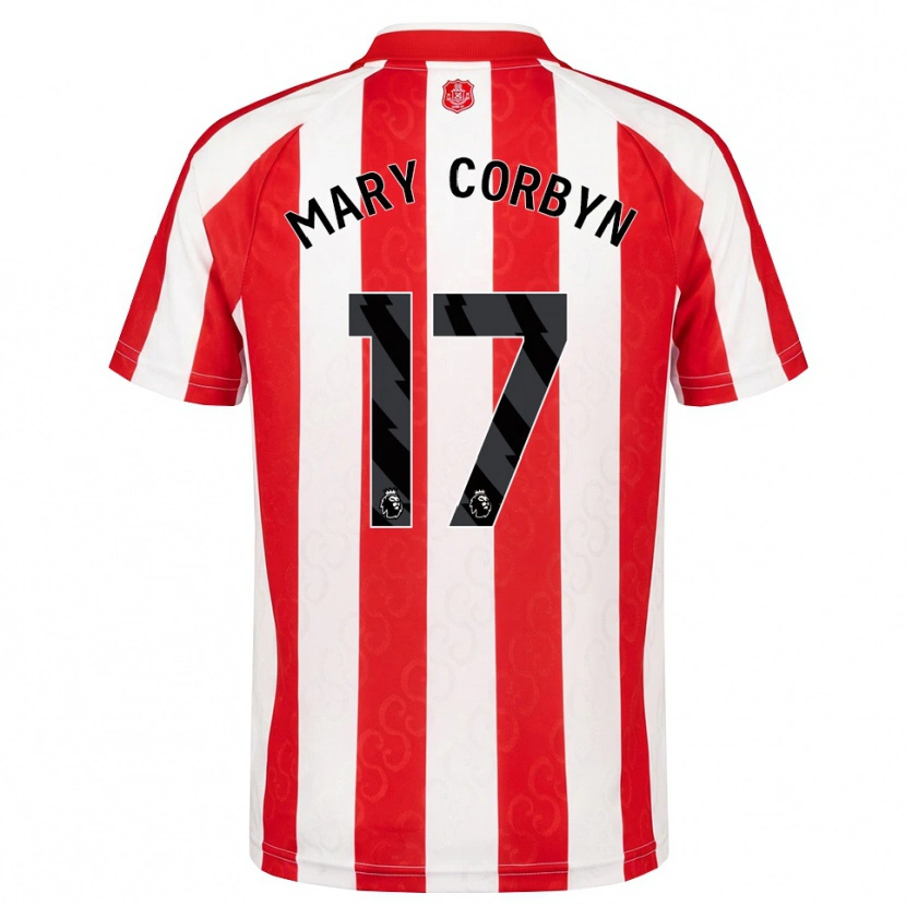 Danxen Hombre Camiseta Mary Corbyn #17 Rojo Blanco Negro 1ª Equipación 2026/27 La Camisa México