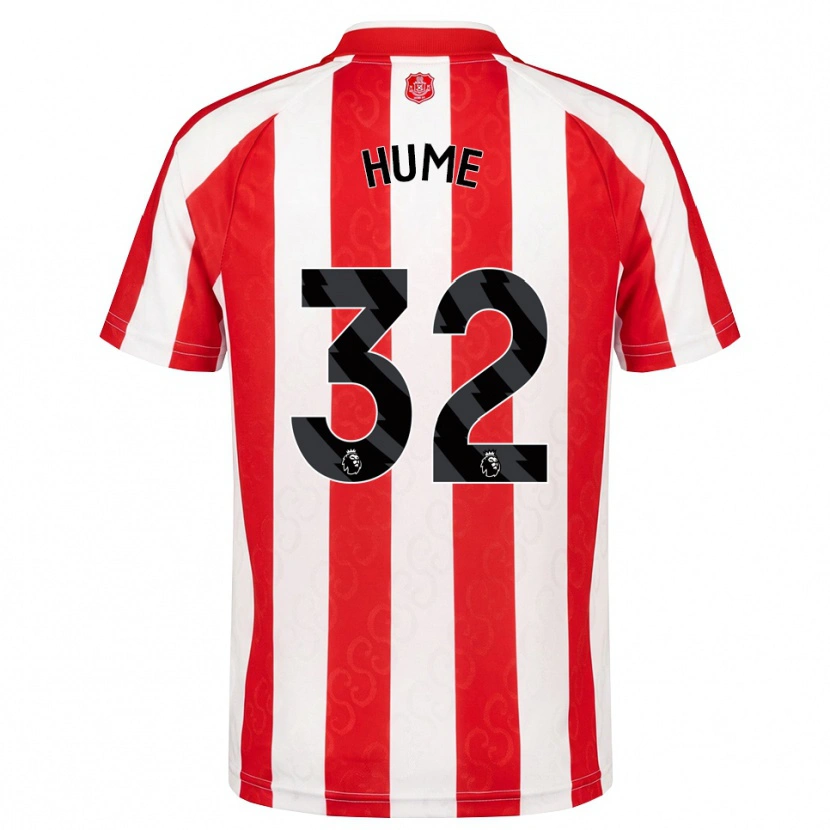 Danxen Hombre Camiseta Trai Hume #32 Rojo Blanco Negro 1ª Equipación 2026/27 La Camisa México