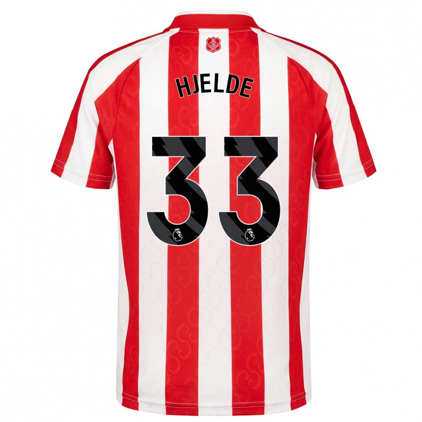 Danxen Hombre Camiseta Leo Fuhr Hjelde #33 Rojo Blanco Negro 1ª Equipación 2026/27 La Camisa México