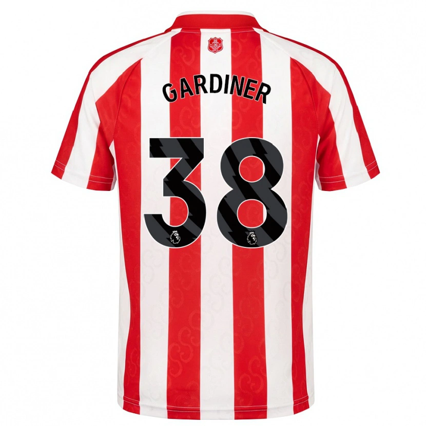Danxen Hombre Camiseta Harry Gardiner #38 Rojo Blanco Negro 1ª Equipación 2026/27 La Camisa México