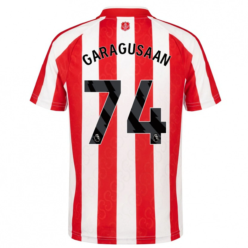 Danxen Hombre Camiseta Finn Geragusyan #74 Rojo Blanco Negro 1ª Equipación 2026/27 La Camisa México