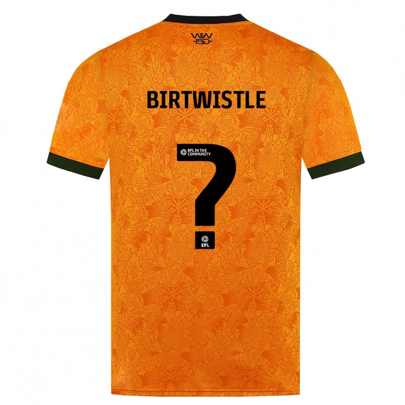 Danxen Hombre Camiseta Harry Birtwistle #0 Naranja Negro 1ª Equipación 2026/27 La Camisa México