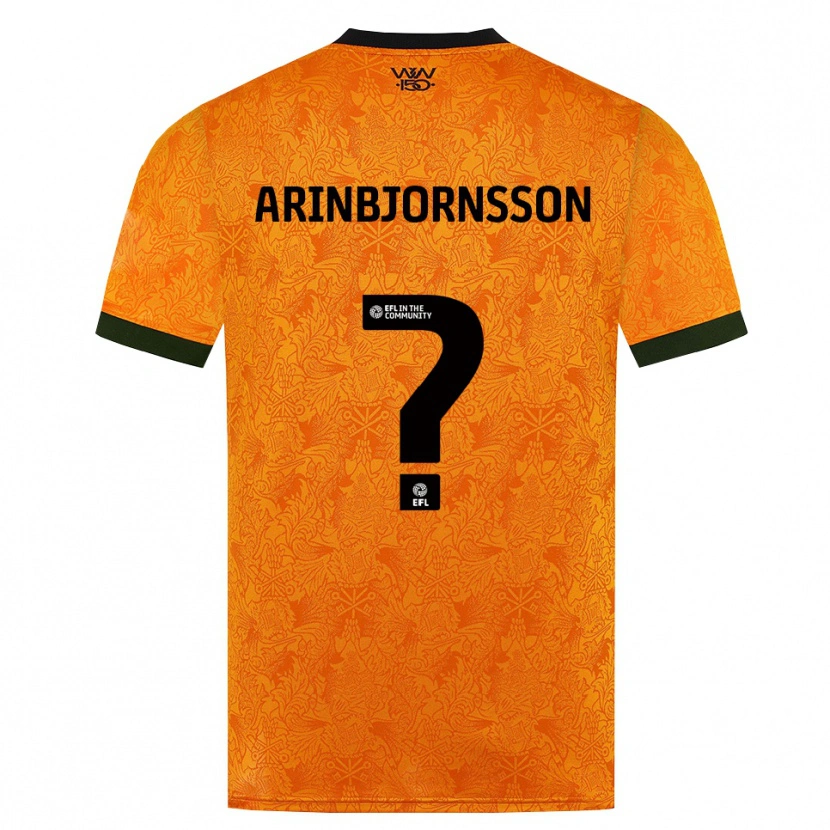 Danxen Hombre Camiseta Palmi Arinbjornsson #0 Naranja Negro 1ª Equipación 2026/27 La Camisa México