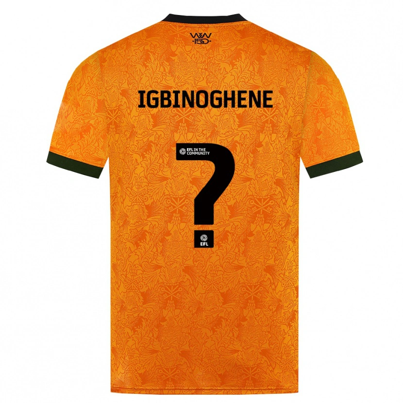 Danxen Hombre Camiseta Testimony Igbinoghene #0 Naranja Negro 1ª Equipación 2026/27 La Camisa México