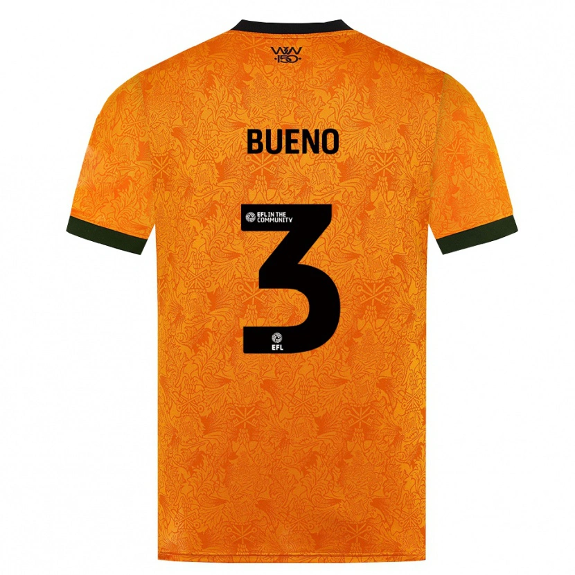 Danxen Hombre Camiseta Hugo Bueno #3 Naranja Negro 1ª Equipación 2026/27 La Camisa México