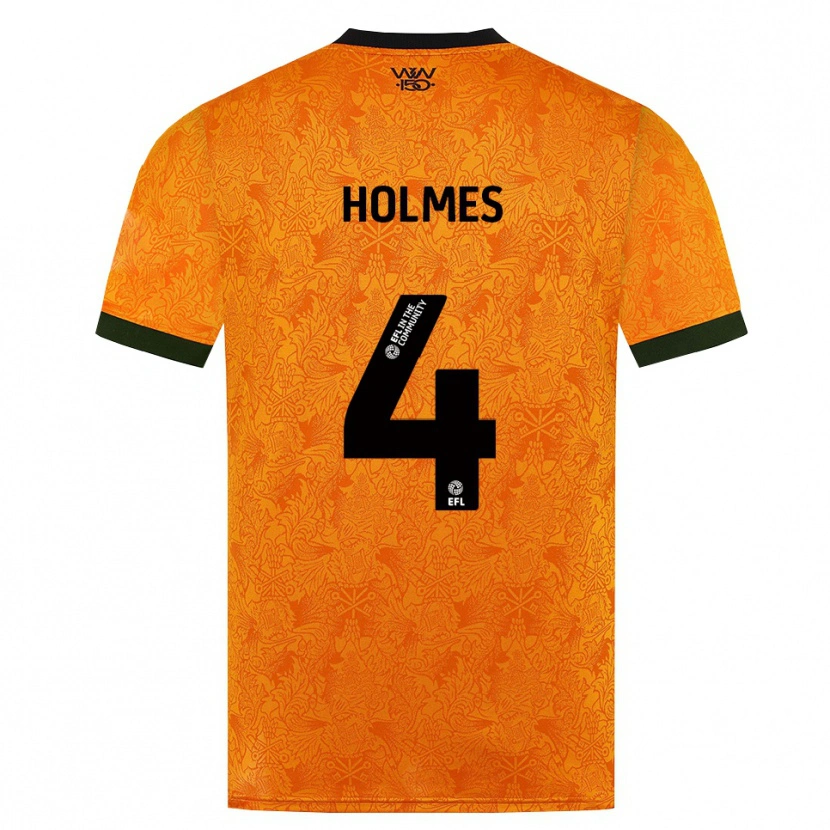 Danxen Hombre Camiseta Summer Holmes #4 Naranja Negro 1ª Equipación 2026/27 La Camisa México