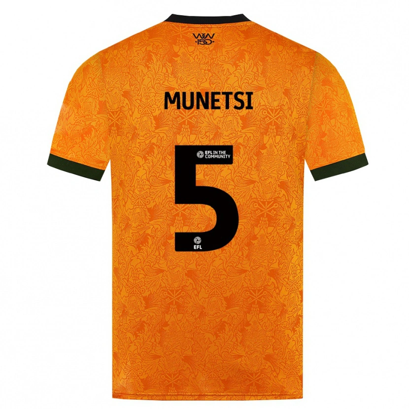 Danxen Hombre Camiseta Marshall Munetsi #5 Naranja Negro 1ª Equipación 2026/27 La Camisa México