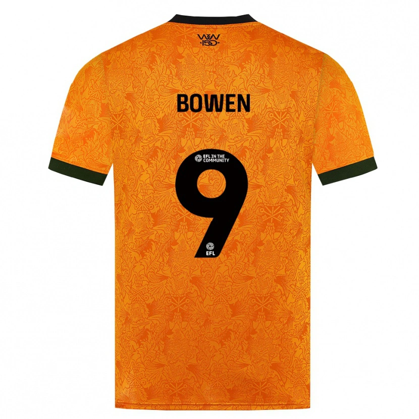 Danxen Hombre Camiseta Reiss Bowen #9 Naranja Negro 1ª Equipación 2026/27 La Camisa México