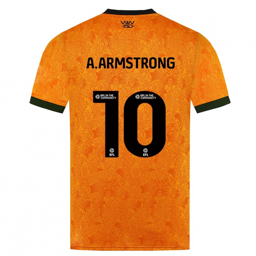 Danxen Hombre Camiseta Adam Armstrong #10 Naranja Negro 1ª Equipación 2026/27 La Camisa México