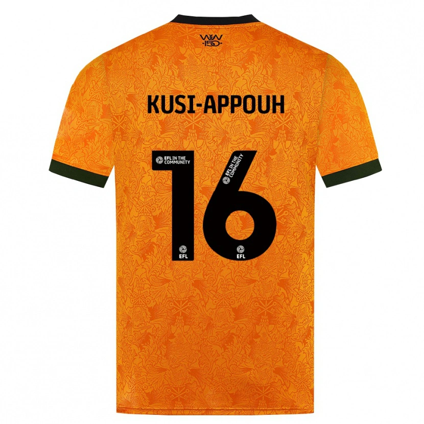 Danxen Hombre Camiseta Kenzo Kusi-Appouh #16 Naranja Negro 1ª Equipación 2026/27 La Camisa México