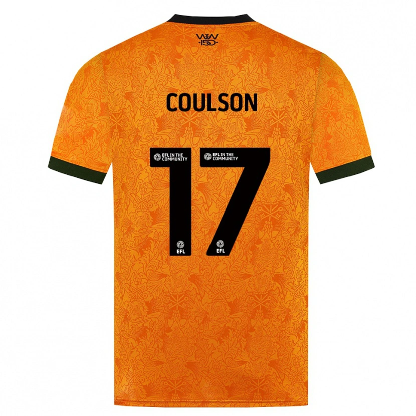 Danxen Hombre Camiseta Tyler Coulson #17 Naranja Negro 1ª Equipación 2026/27 La Camisa México