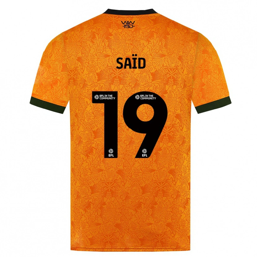 Danxen Hombre Camiseta Rafiki Saïd #19 Naranja Negro 1ª Equipación 2026/27 La Camisa México