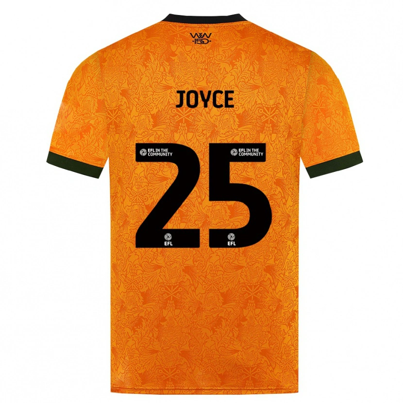 Danxen Hombre Camiseta Leonie Joyce #25 Naranja Negro 1ª Equipación 2026/27 La Camisa México