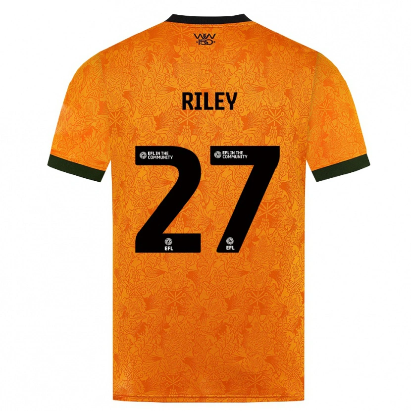 Danxen Hombre Camiseta Lauren Riley #27 Naranja Negro 1ª Equipación 2026/27 La Camisa México