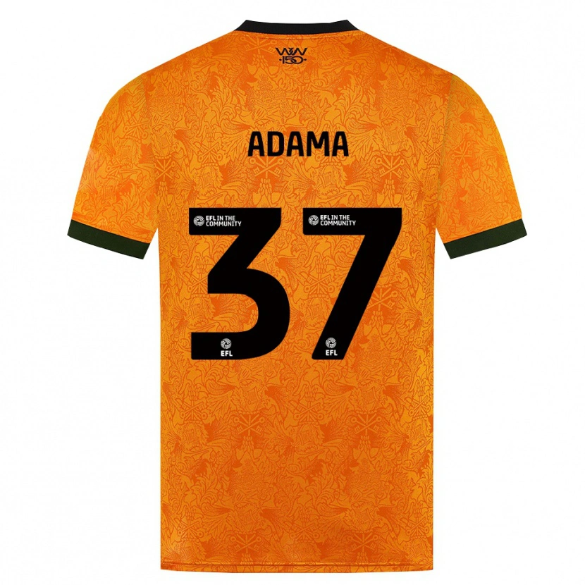 Danxen Hombre Camiseta Adama Traore #37 Naranja Negro 1ª Equipación 2026/27 La Camisa México
