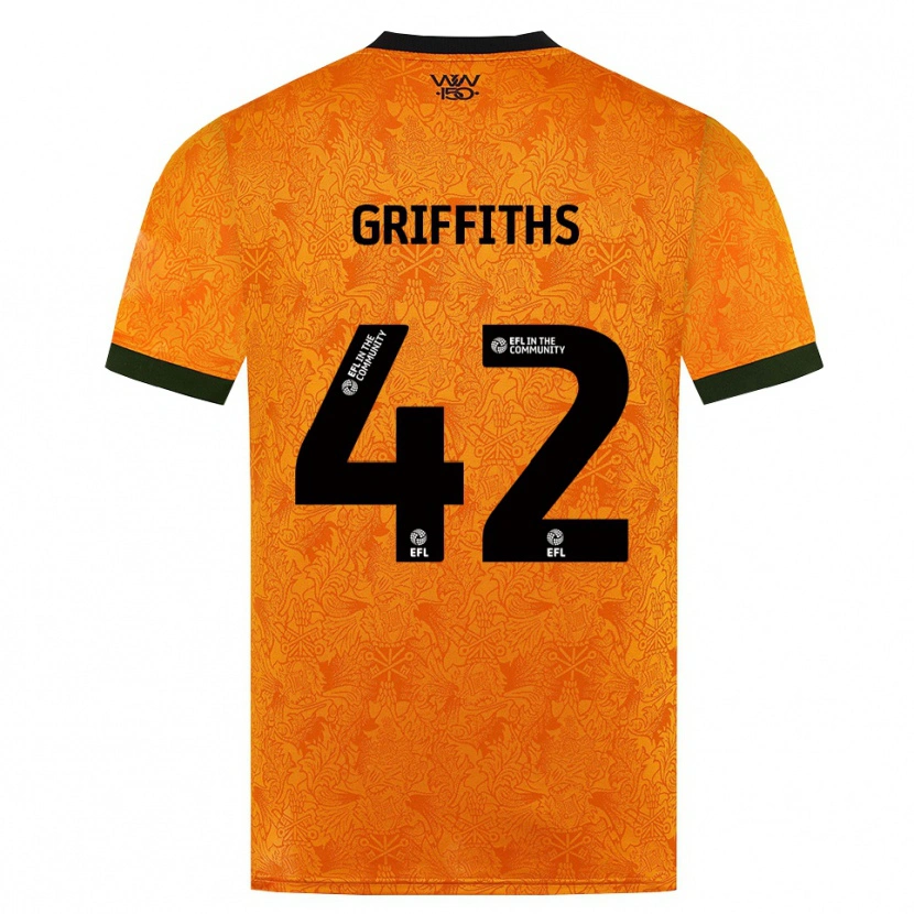Danxen Hombre Camiseta Harvey Griffiths #42 Naranja Negro 1ª Equipación 2026/27 La Camisa México