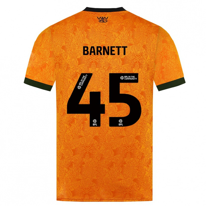 Danxen Hombre Camiseta Ty Barnett #45 Naranja Negro 1ª Equipación 2026/27 La Camisa México