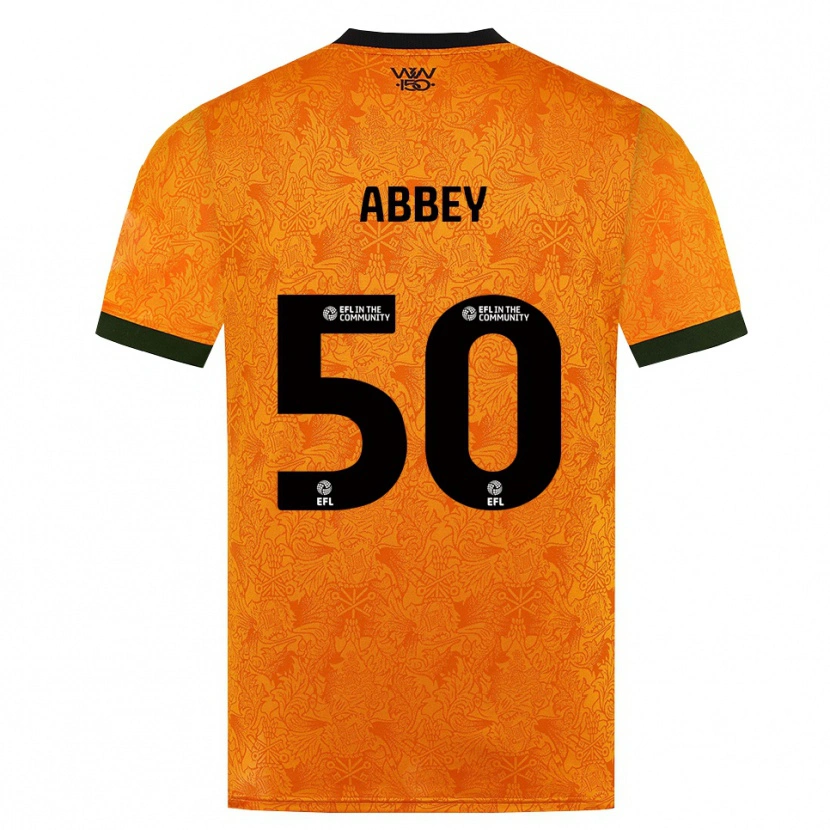 Danxen Hombre Camiseta Jerome Abbey #50 Naranja Negro 1ª Equipación 2026/27 La Camisa México