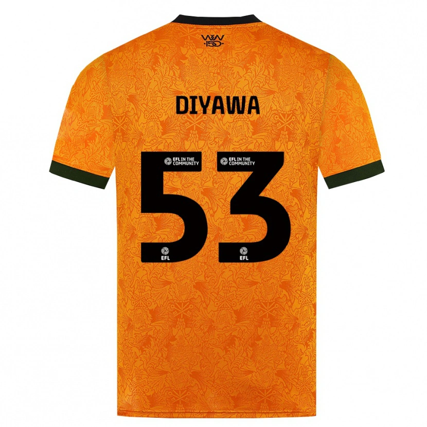 Danxen Hombre Camiseta Aaron Keto Diyawa #53 Naranja Negro 1ª Equipación 2026/27 La Camisa México