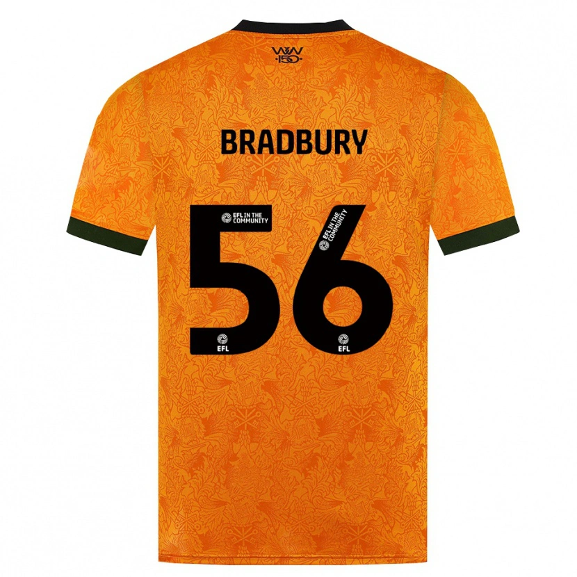 Danxen Hombre Camiseta Makenzie Bradbury #56 Naranja Negro 1ª Equipación 2026/27 La Camisa México