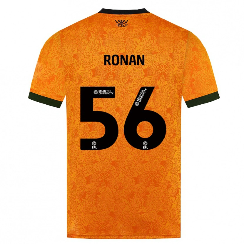 Danxen Hombre Camiseta Connor Ronan #56 Naranja Negro 1ª Equipación 2026/27 La Camisa México