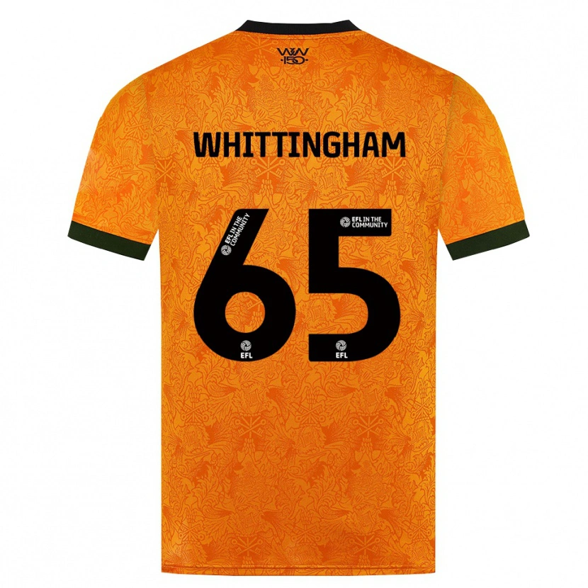 Danxen Hombre Camiseta Matthew Whittingham #65 Naranja Negro 1ª Equipación 2026/27 La Camisa México