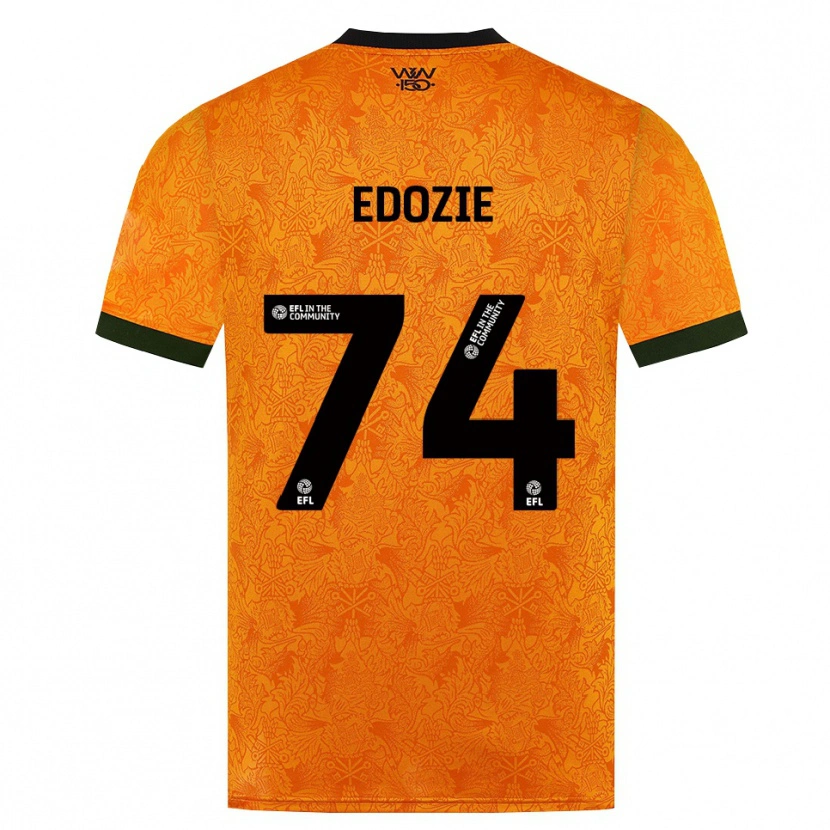 Danxen Hombre Camiseta Tom Edozie #74 Naranja Negro 1ª Equipación 2026/27 La Camisa México