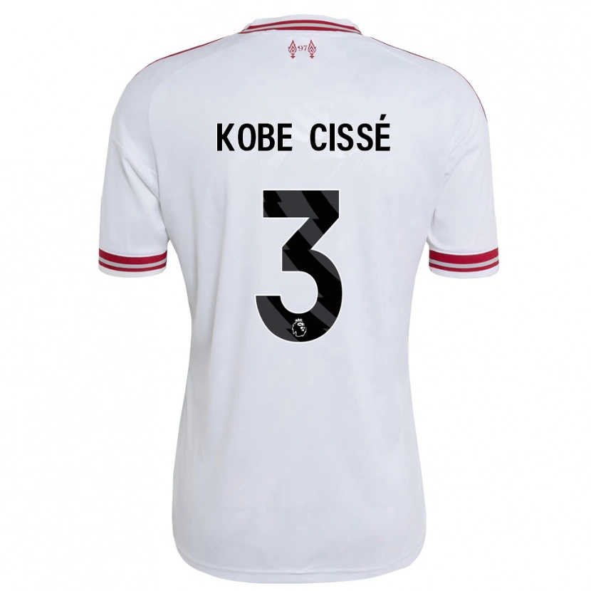 Danxen Hombre Camiseta Prince Cissé #3 Rojo Blanco 2ª Equipación 2026/27 La Camisa México