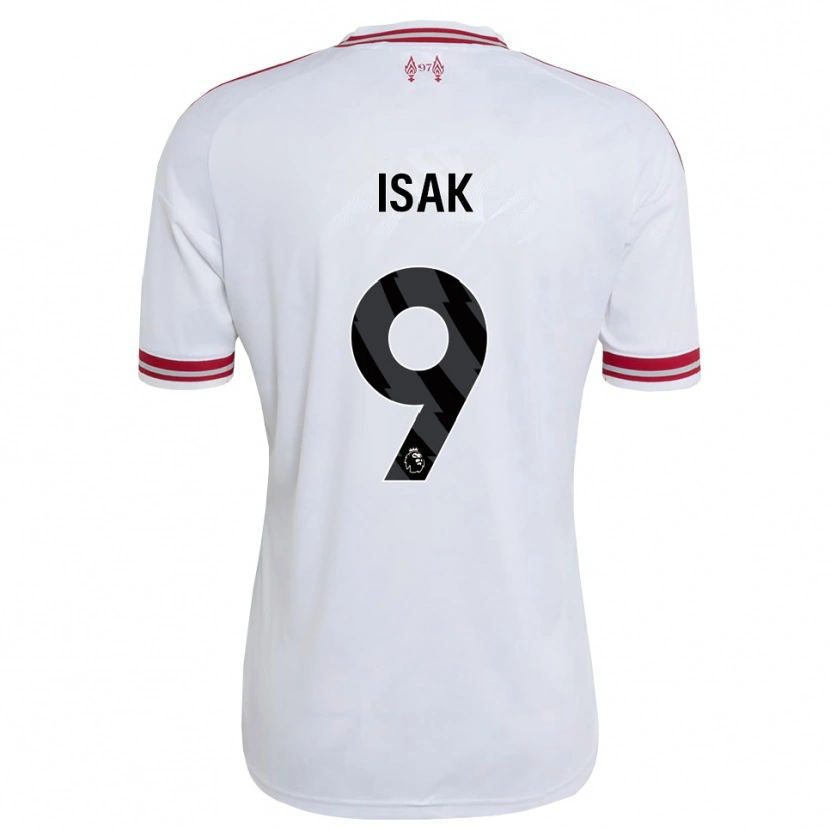 Danxen Hombre Camiseta Alexander Isak #9 Rojo Blanco 2ª Equipación 2026/27 La Camisa México