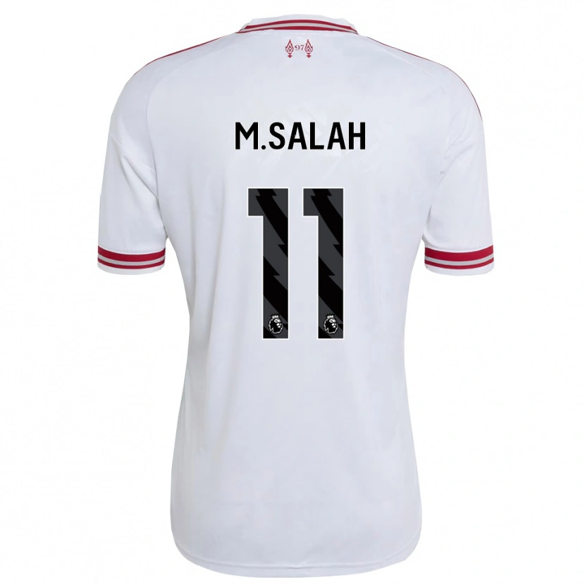 Danxen Hombre Camiseta Mohamed Salah #11 Rojo Blanco 2ª Equipación 2026/27 La Camisa México