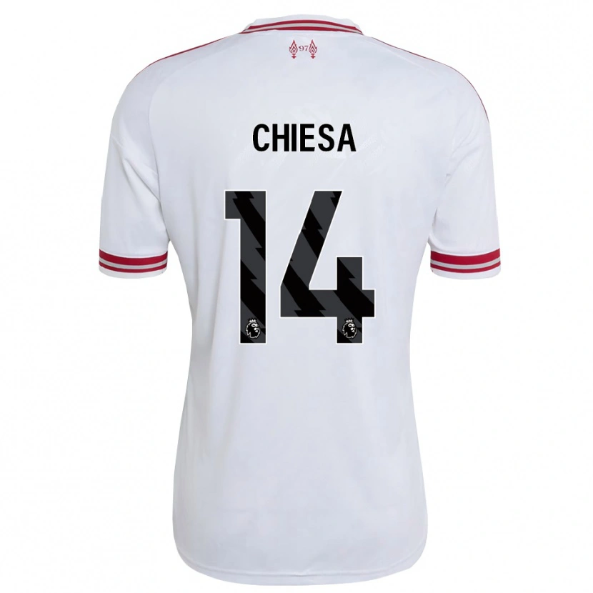 Danxen Hombre Camiseta Federico Chiesa #14 Rojo Blanco 2ª Equipación 2026/27 La Camisa México