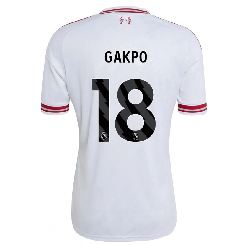 Danxen Hombre Camiseta Cody Gakpo #18 Rojo Blanco 2ª Equipación 2026/27 La Camisa México