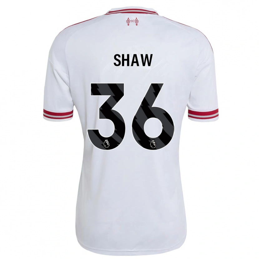 Danxen Hombre Camiseta Zara Shaw #36 Rojo Blanco 2ª Equipación 2026/27 La Camisa México