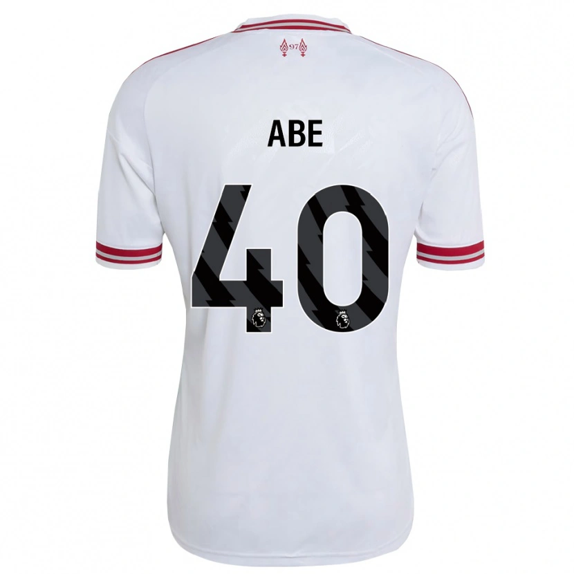 Danxen Hombre Camiseta Joshua Abe #40 Rojo Blanco 2ª Equipación 2026/27 La Camisa México