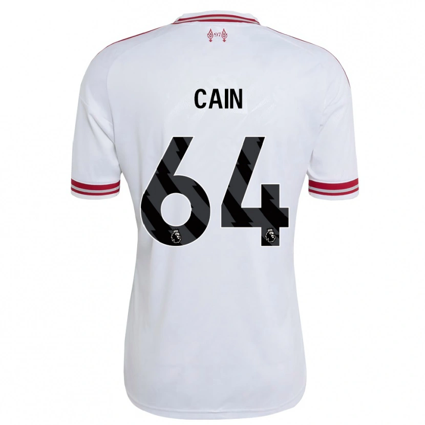 Danxen Hombre Camiseta Jake Cain #64 Rojo Blanco 2ª Equipación 2026/27 La Camisa México