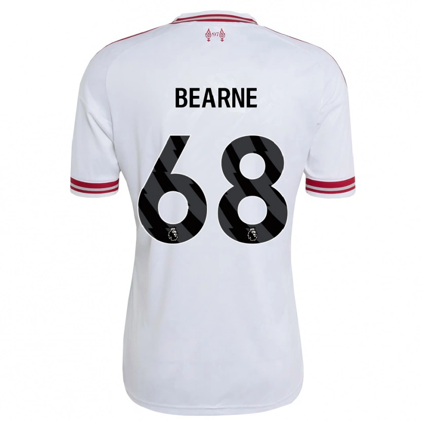 Danxen Hombre Camiseta Jack Bearne #68 Rojo Blanco 2ª Equipación 2026/27 La Camisa México