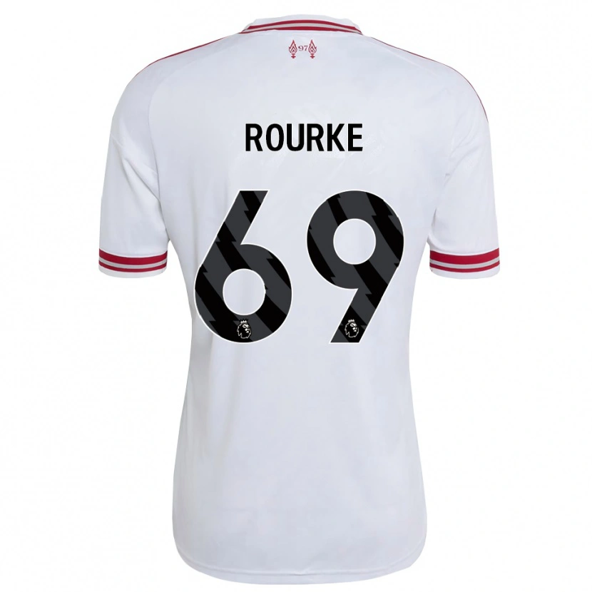 Danxen Hombre Camiseta Fidel O'rourke #69 Rojo Blanco 2ª Equipación 2026/27 La Camisa México